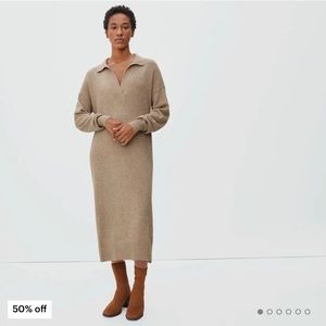 Cashmere polo dress from Everlane - Size XS